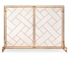 Wrought Iron Geometric Fireplace Screen
