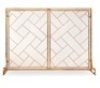 Wrought Iron Geometric Fireplace Screen