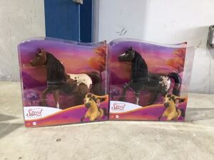 Case of (2) Spirit Untamed 8" Herd Horse, Moving Head & Playful Stance - Colors May Vary 