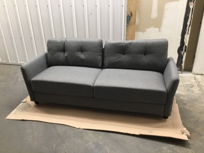 Zinus Couch, Fully Assembled, Gray Fabric. E-Commerce Return/Appears New.