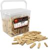 WEN JN400D 400-Piece Fluted Dowel Pin Variety Bucket with 1/4, 5/16, and 3/8-inch Woodworking Dowels