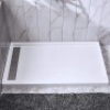WOODBRIDGE Shower Base 60" L x 34" W x 4" H, Left Drain, White, SBR6034-1000L&nbsp;&nbsp;