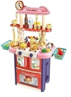 Two-Sided Dual-Use Play Kitchen with 61 pcs&nbsp;