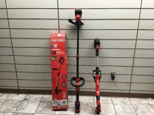 Lot of (2) Cordless Craftsman Weed Wackers w/ Batteries. E-Commerce. Appears New. 