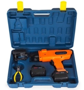 VEVOR 6mm-25mm 12V Automatic Handheld Rebar Tie Reinforcing Steel Strapping Gun. Tested/Works. E-Commerce. Appears New.  