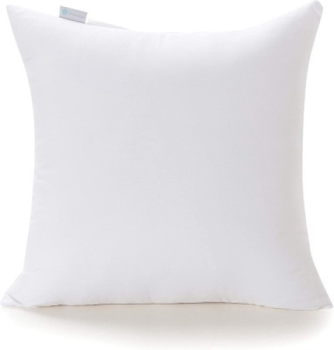 (2) Acanva Decorative Square Throw Pillow Inserts,&nbsp;Hypoallergenic, 12x12, White