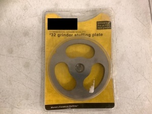 #32 Grinder Stuffing Plate, E-Commerce Return