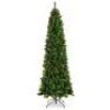 Pre-Decorated Spruce Pencil Christmas Tree w/ Berries, Pine Cones