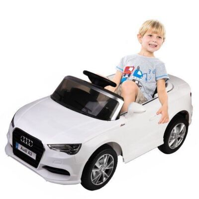 12V Audi A3 Licensed RC Kids Ride On Car Electric Remote Control LED Light Music