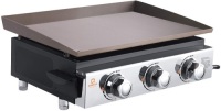 Qomotop 23 Inch Gas Griddle, 3 Adjustable Burners&nbsp;with 25500 BTU, 335 Square-Inch Cooking Area, Front Grease Trap. Appears New