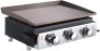 Qomotop 23 Inch Gas Griddle, 3 Adjustable Burners&nbsp;with 25500 BTU, 335 Square-Inch Cooking Area, Front Grease Trap. Appears New