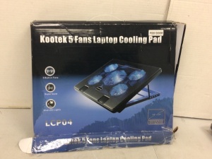 Kootek 5-Fan Laptop Cooling Pad, Powers Up, Appears New