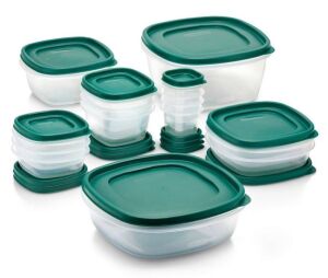 Rubbermaid 30pc Food Storage Container Set with Easy Find Lids, Forest Green