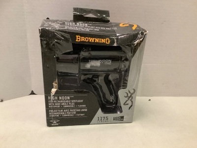 Browning High Noon Rechargeable Spotlight, Powers Up, Appears New