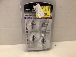 Black Out Toxik Replaceable Blades Broadheads, Appears New