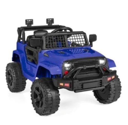 12V Kids Ride-On Truck Car w/ Parent Remote Control, Spring Suspension, Blue