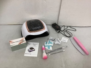 UV Nail Lamp w/ Accessories, Powers Up, Appears New