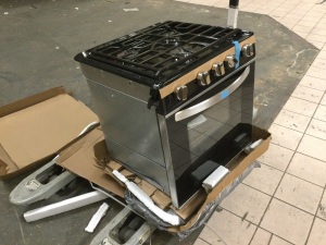 Suburban RV 3643A - Elite 3 Burners Black Gas Range with Deluxe Grate. New with Damage. SEE PICTURES