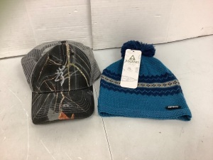 Lot of (2) Hats, Loose Tag on Beanie, Appears New