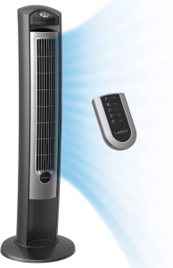 Lasko Portable Electric 42" Oscillating Tower Fan with Nighttime Setting, Timer and Remote Control 