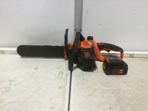 BLACK + DECKER 40V Cordless 12" Chainsaw, No Charger 