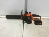 BLACK + DECKER 40V Cordless 12" Chainsaw, No Charger&nbsp;