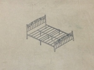 Queen Size Metal Bed Frame 