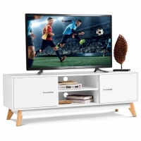 Entertainment Center Console Cabinet Tv Stand With 2 Doors