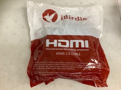 iBirdie HDMI 2.0 Cable, Appears New