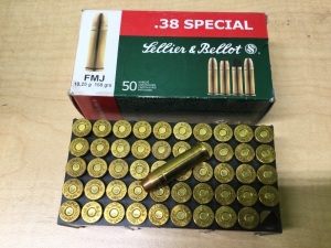 Sellier & Bellot .38 Special FMJ 158 grs (50) Round Box