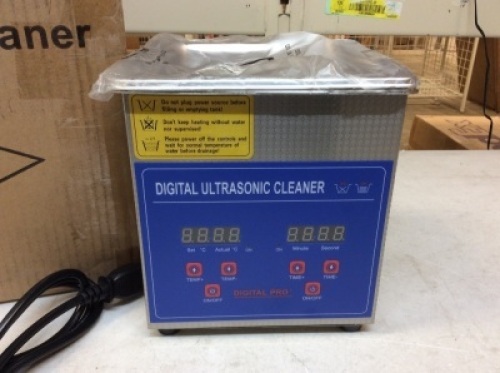 Digital Heated Ultrasonic Cleaner. Appears New&nbsp;