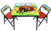Barnyard Design Kids Table and Chair Set. Appears New