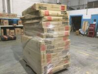 Pallet of (13)&nbsp;Convertible Lounge Sofa Bed w/ Adjustable Back, Wood Frame, Faux Leather, Tufted Design - Uninspected