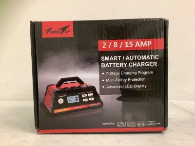 Smart/Automatic Battery Charger, Powers Up, E-Commerce Return