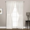 (1) Pair of&nbsp;United Curtain Summit&nbsp;Pocket Window Panels, Sheer/White. 74" W x 45" L. Appear New.&nbsp;
