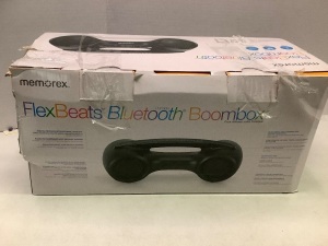 Memorex FlexBeats Bluetooth Boombox, Powers ON, Ecommerce Return, Box Damaged