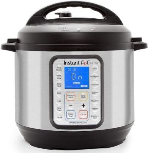 Instant Pot Duo Plus 9-in-1 Multi-Use Electric Pressure Cooker, 6 Quart - Appears New in Damaged Box