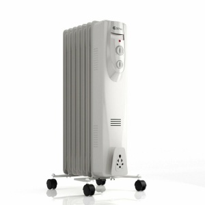 1500W 7-Fin Portable Electric Oil Filled Radiator Heater