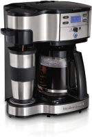 Hamilton Beach 2-Way Brewer Coffee Maker, Single-Serve and 12-Cup Pot - Appears New