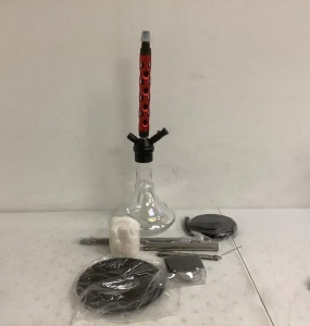 Aluminum 24" Hookah Set, Appears New