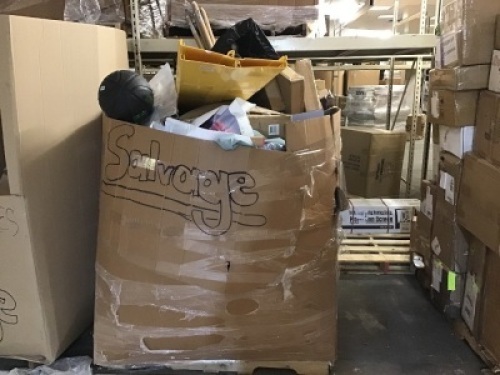 Pallet of AMZN Salvage Items. Will Contain Incomplete/Broken Items for Parts/Repair. SEE PICS.