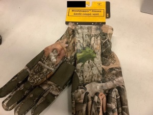 Windstopper Gloves, Men's Medium, Appears New