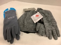 Natural Reflection's Beanie and Glove Set, Columbia Gloves, Medium, Ecommerce Return
