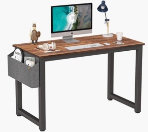 Cubiker Dark Rustic Computer Desk, Appears New