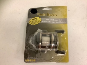 Uncle Buck's Ultra Light Crappie Reel, Appears New, Sold As-Is