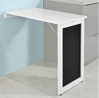 White Wall-Mounted Table, Appears New