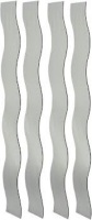 Mirrotek Set of 4 Wavy Strip Decorative Customizable Wall Mounted Mirrors. Appear New.&nbsp;