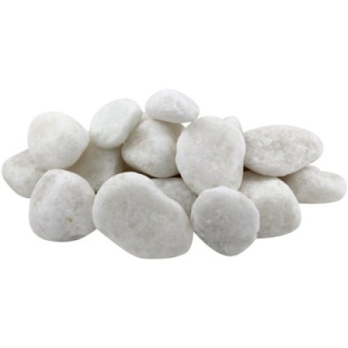 Lot of (2) Cases of&nbsp;Rain Forest Medium Snow White Pebbles (20 pounds). Appear New.&nbsp;