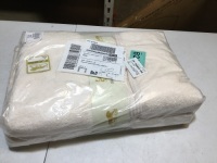 Superior By Luxor Treasures Cotton 2 Piece Bath Sheet Set, Ivory. Appear New.&nbsp;