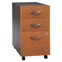 Bush Furniture C Box Mobile File Cabinet,&nbsp;15 3/4"W&nbsp;x 20 3/8"D x 28 1/8"H, Hansen Cherry Finish. Appears New.&nbsp;